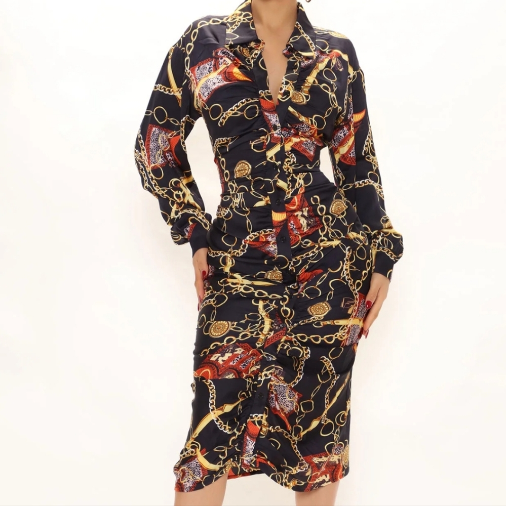 Satin Midi Dress